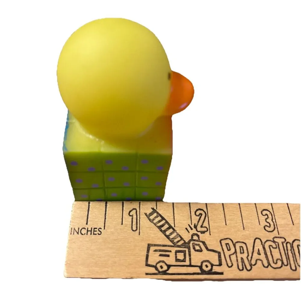 Unbranded Miniature 2.5” Rubber Duck In A Box/On A Cube Ducky Toy Or For Jeep